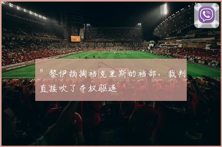 ＂黎伊扬掏裆克里斯的裆部，裁判直接吹了夺权驱逐